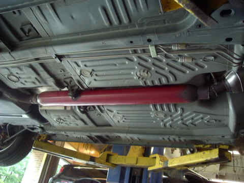 View of 40" Glasspack Muffler